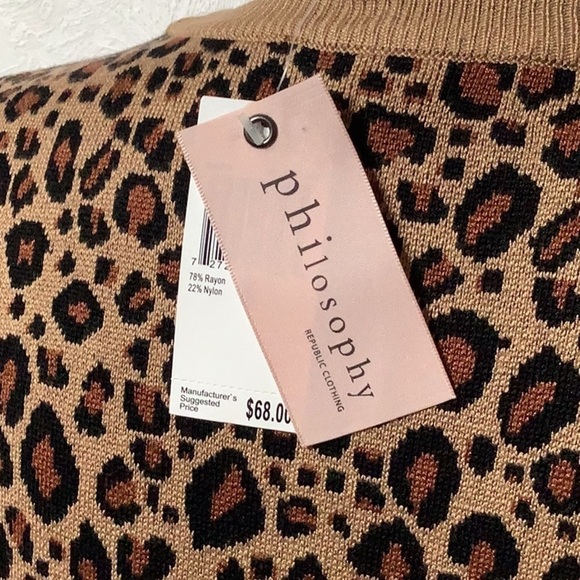 Philosophy NWT - Sz S - nylon rayon blend quality sweater - harmonized c… - Picture 4 of 7